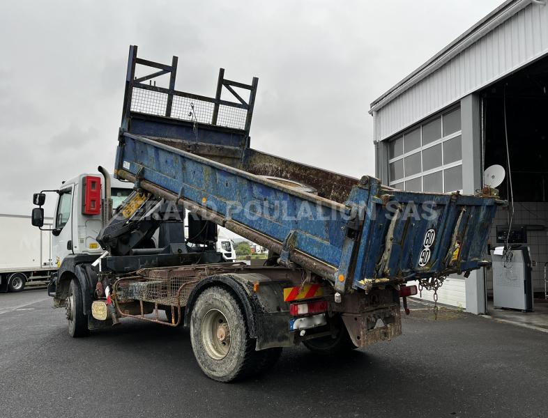 Camion Renault KERAX 260 bi-benne GRUE EFFER Benne Bi-benne