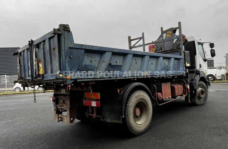 Camion Renault KERAX 260 bi-benne GRUE EFFER Benne Bi-benne