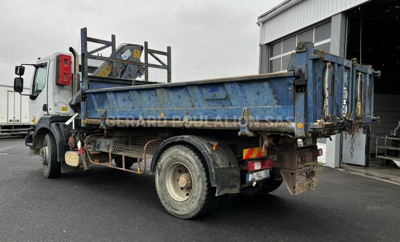 Camion Renault KERAX 260 bi-benne GRUE EFFER Benne Bi-benne