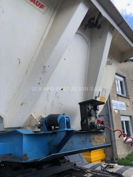 Semi-remorque Fruehauf porte hydraulique sans verrin Benne Benne TP