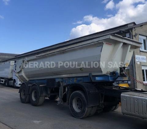 Semi-remorque Fruehauf porte hydraulique sans verrin Benne Benne TP