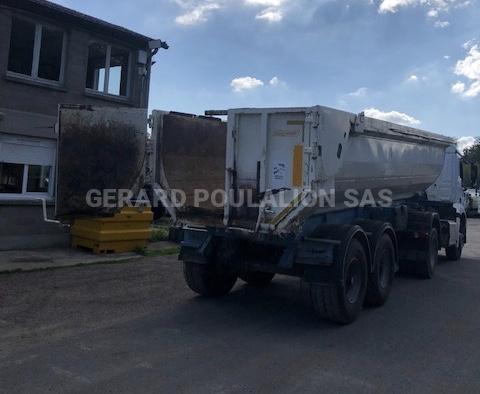 Semi-remorque Fruehauf porte hydraulique sans verrin Benne Benne TP