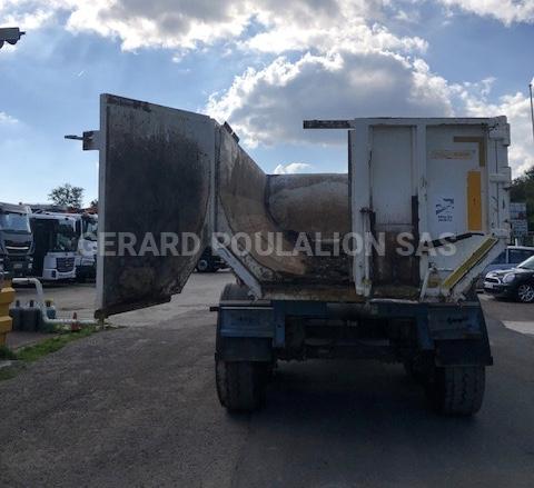 Semi-remorque Fruehauf porte hydraulique sans verrin Benne Benne TP