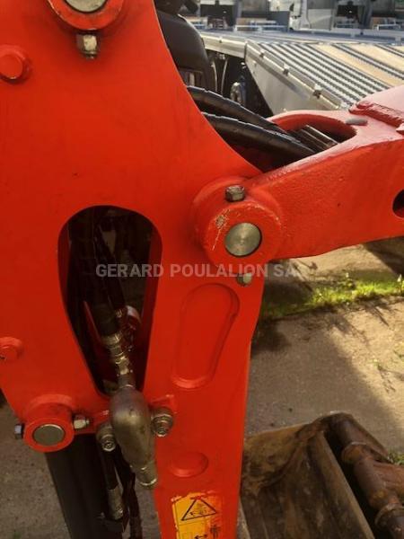 Pelle Kubota U15-3 VHG Canopy 1T5  sur chenilles AVEC 3 GODETS Mini-pelle