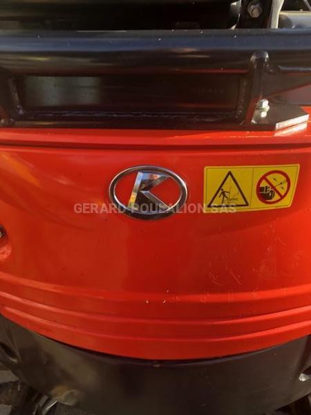 Pelle Kubota U15-3 VHG Canopy 1T5  sur chenilles AVEC 3 GODETS Mini-pelle