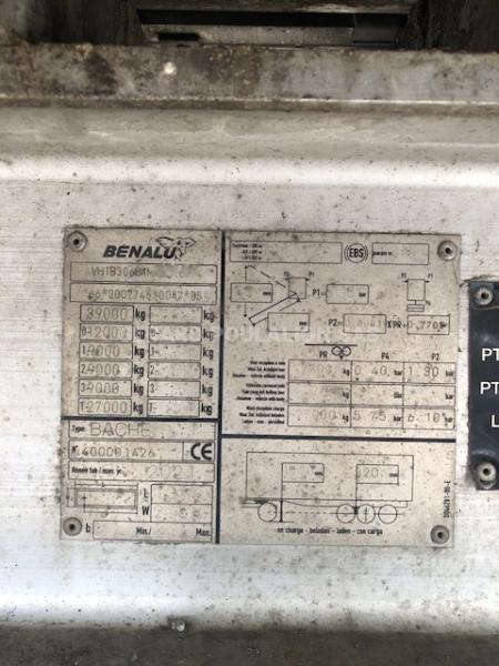 Semi-remorque Benalu JUMBOLINER Benne Benne arrière