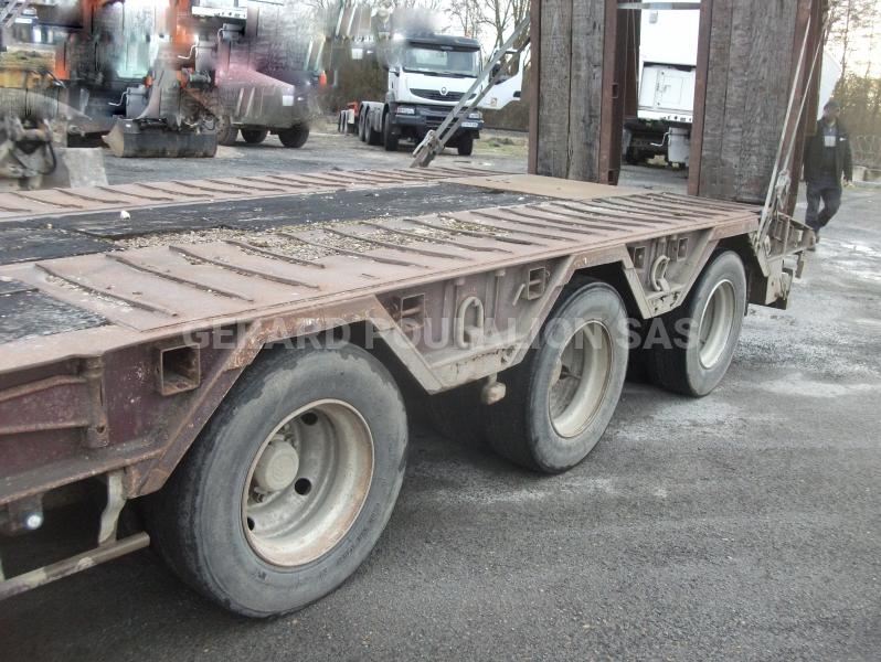 Semi-remorque VEREM PLATEAU PTE ENG 3 ESS. autre ptac possible: 42500kg Porte engins