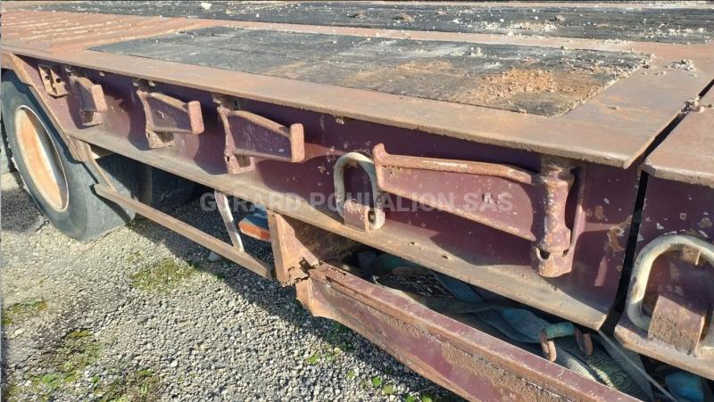 Semi-remorque VEREM PLATEAU PTE ENG 3 ESS. autre ptac possible: 42500kg Porte engins