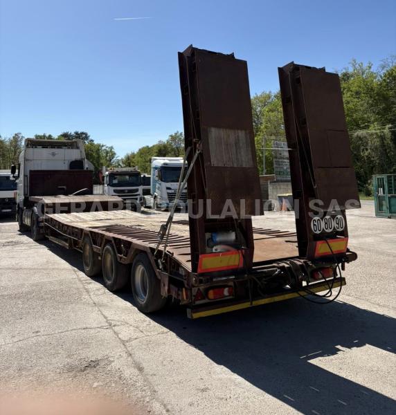 Semi-remorque VEREM PLATEAU PTE ENG 3 ESS. autre ptac possible: 42500kg Porte engins