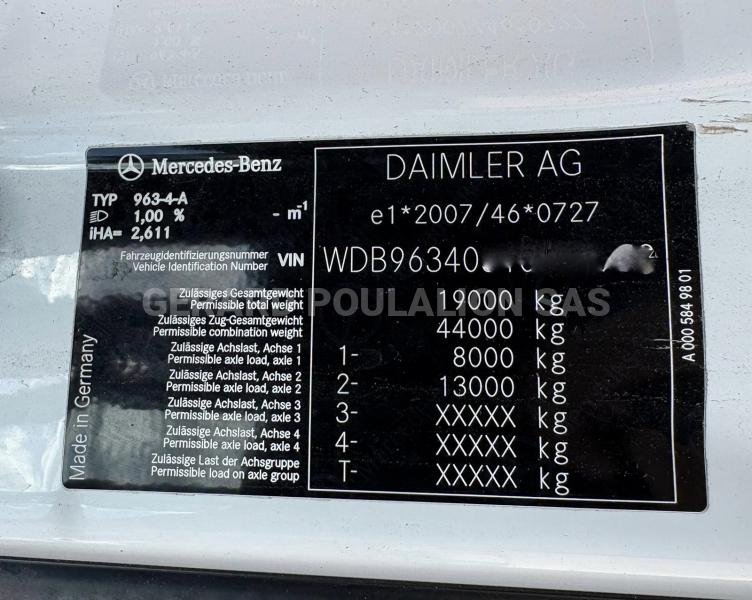 Tracteur Mercedes ACTROS 1845  BOÎTE DE VITESSE BLOQUÉE