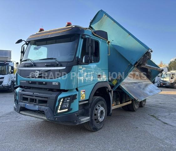 Camion Volvo FMX 410 PONT RELEVABLE, BÂCHE MANUELLE Benne Bi-benne