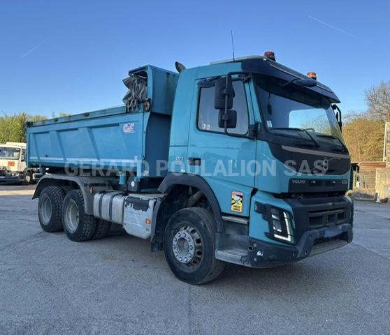 Camion Volvo FMX 410 PONT RELEVABLE, BÂCHE MANUELLE Benne Bi-benne