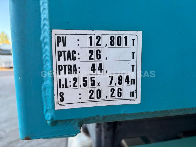 Camion Volvo FMX 410 PONT RELEVABLE, BÂCHE MANUELLE Benne Bi-benne