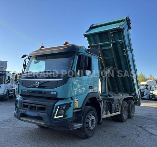Camion Volvo FMX 410 PONT RELEVABLE, BÂCHE MANUELLE Benne Bi-benne