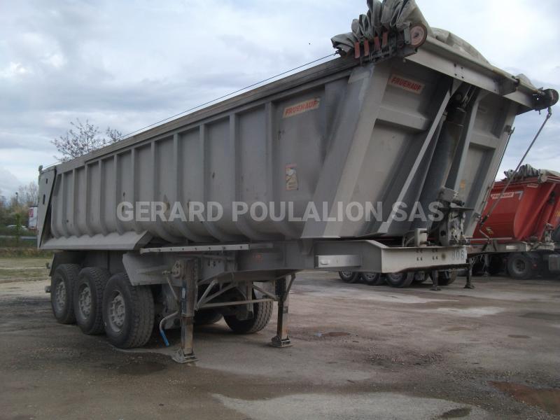 Semi-remorque Fruehauf BÂCHE manuelle 3 ess. Benne Benne arrière