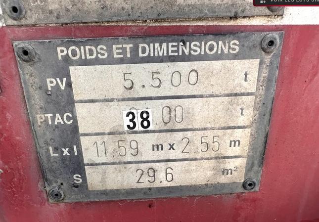 Semi-remorque General Trailers 3 ESS 36.000 LITRES, 7 CPTS Citerne Hydrocarbures