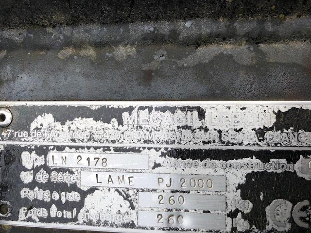 Repuestos Lame de déneigement d'occasion MECAGIL LEBON LAME PJ 2000