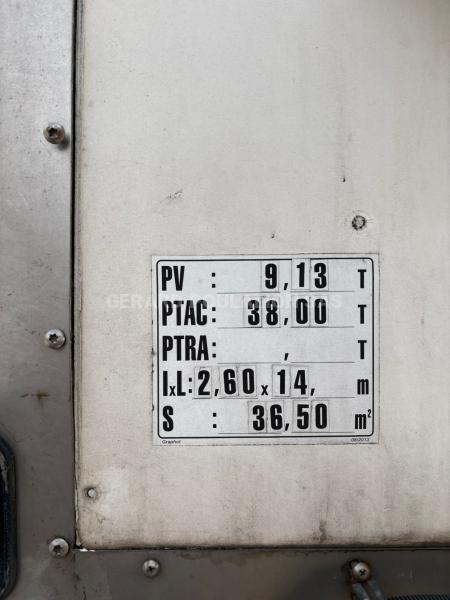 Semi-remorque Lecitrailer FG TD GPE FROID CARRIER HAYON DHOLLANDIA 3 ess. Frigo Mono température