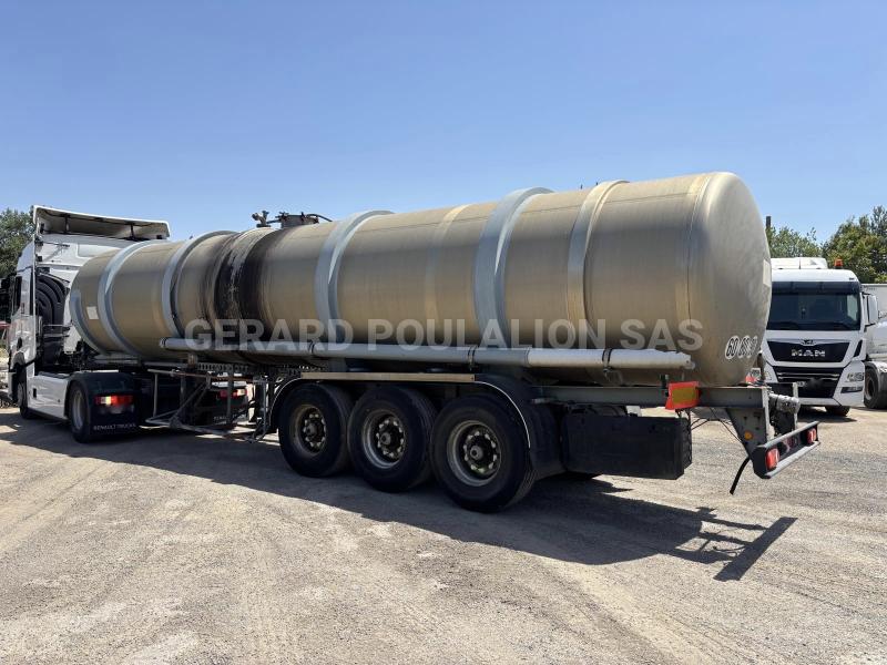 Semi-remorque Eta CIT ALIM 23000 L 1 cptm 3 ess. Mono compartiment, 1 trappe d'accès haute Citerne Alimentaire