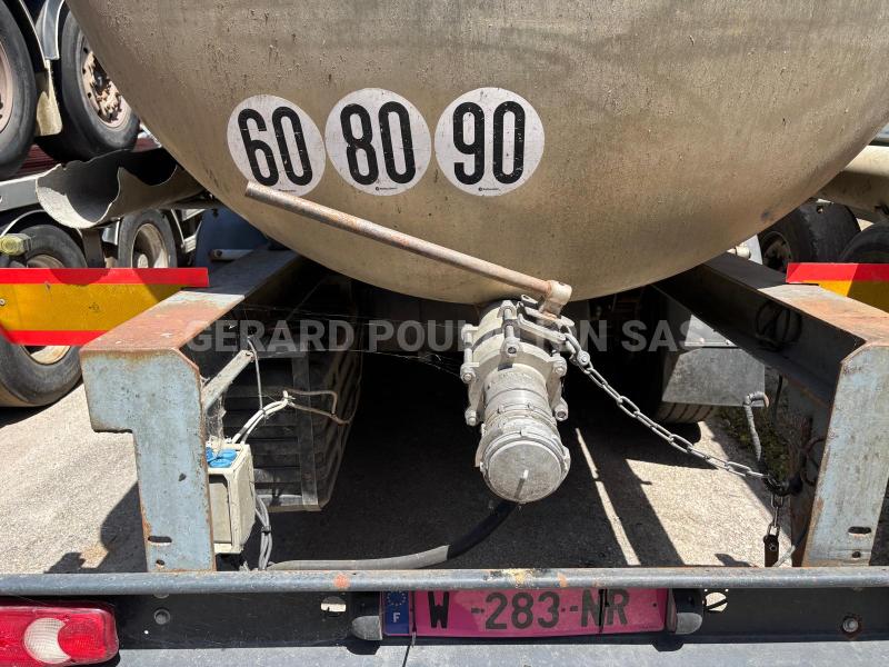 Semi-remorque Eta CIT ALIM 23000 L 1 cptm 3 ess. Mono compartiment, 1 trappe d'accès haute Citerne Alimentaire