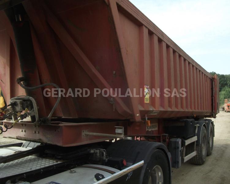 Semi-remorque Robuste kaiser 2 ess. 4 gros pneus Benne Benne TP