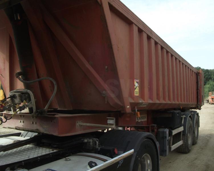 Semi-remorque Robuste kaiser 2 ess. 4 gros pneus