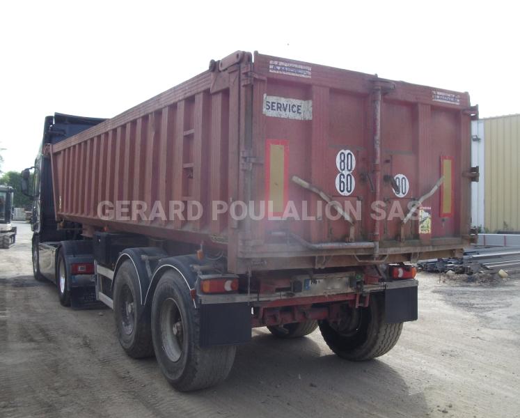 Semi-remorque Robuste kaiser 2 ess. 4 gros pneus Benne Benne TP