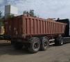 Semi-remorque Robuste kaiser 2 ess. 4 gros pneus Benne Benne TP