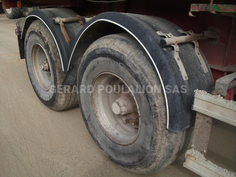 Semi-remorque Robuste kaiser 2 ess. 4 gros pneus Benne Benne TP
