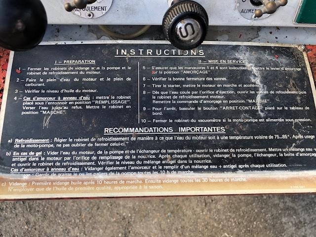 Matériel de chantier CAVIMA Motopompe  1 ess.