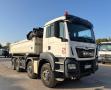 Camion MAN TGS 35.460 avec bâche Benne Bi-benne