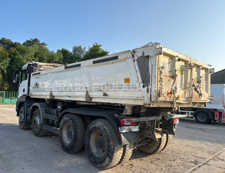 Camion MAN TGS 35.460 avec bâche Benne Bi-benne