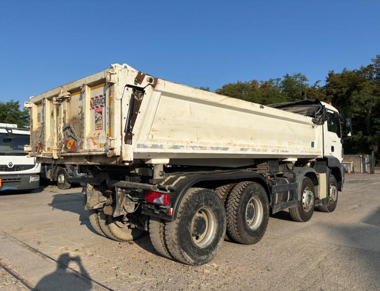 Camion MAN TGS 35.460 avec bâche Benne Bi-benne