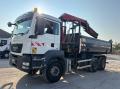 Camion MAN TGS 33.400 BI-BENNE MARREL + grue HMF 1310K3 Benne Bi-benne