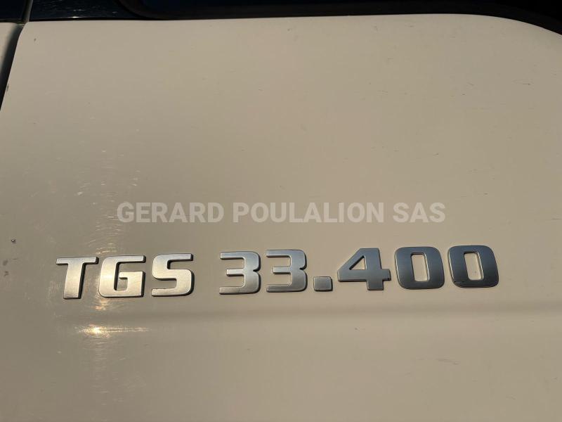 Camion MAN TGS 33.400 6X4 BI-BENNE MARREL + grue HMF 1310K3 Benne Bi-benne