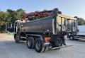 Camion MAN TGS 33.400 6X4 BI-BENNE MARREL + grue HMF 1310K3 Benne Bi-benne