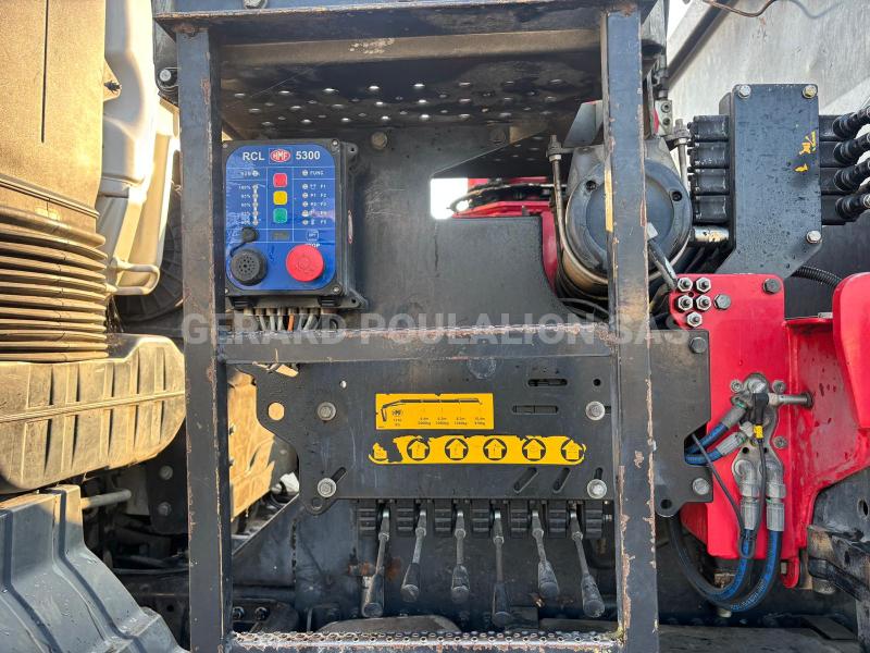 Camion MAN TGS 33.400 6X4 BI-BENNE MARREL + grue HMF 1310K3 Benne Bi-benne