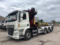 Camion DAF CF 480 8x2x4 grue PALFINGER Epsilon Polybenne