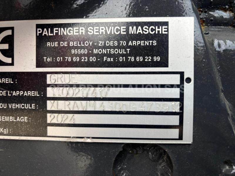 Camion DAF CF 480 8x2x4 grue PALFINGER Epsilon Polybenne