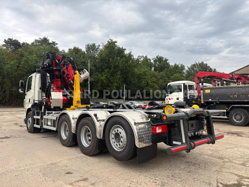 Camion DAF CF 480 8x2x4 grue PALFINGER Epsilon Polybenne