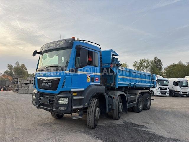 Camion MAN TGS 35.420 bâchage manuel Benne Bi-benne