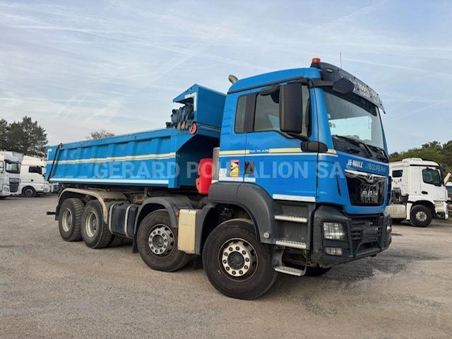 Camion MAN TGS 35.420 bâchage manuel Benne Bi-benne