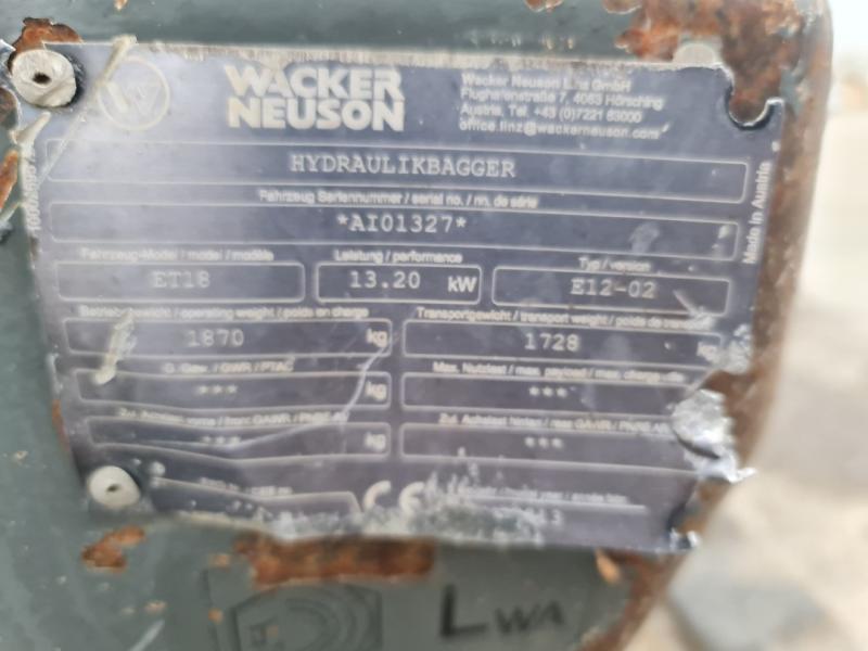 Pelle Wacker Neuson ET18