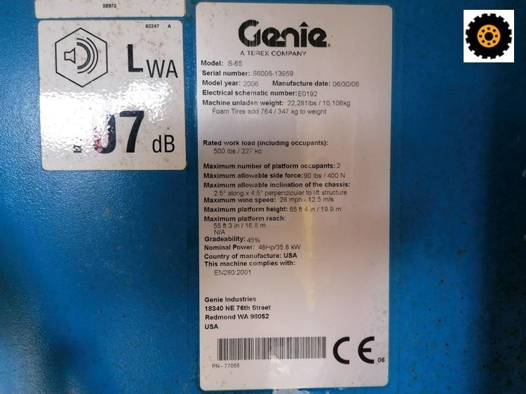 Nacelle Genie S65