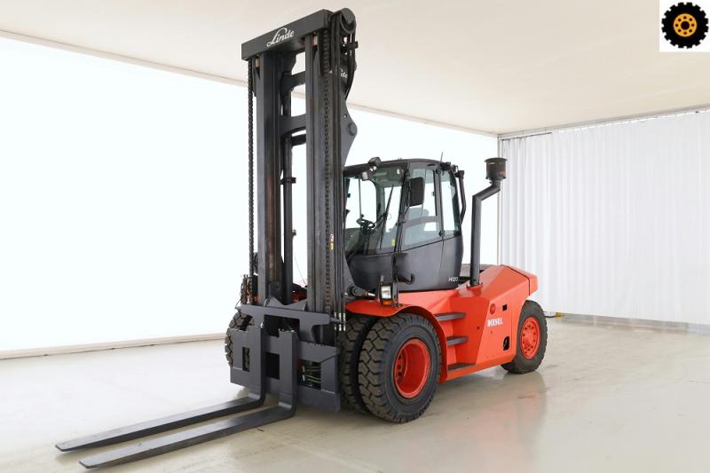 Heavy forklift Linde H-120-D (359)