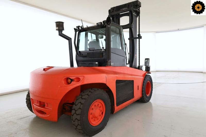 Heavy forklift Linde H-120-D (359)