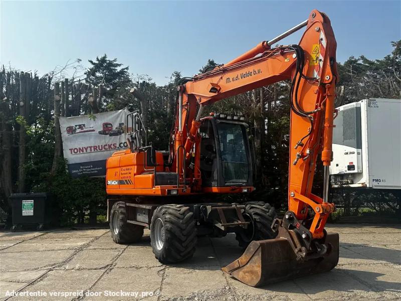 Doosan DX140 W -3 Wheelded excavator Hammerline Quick coupler