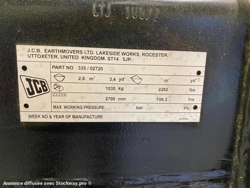 Photo Jcb Bac JCB à lame réversible 2.6m³ JCB-Volvo  image 9/13