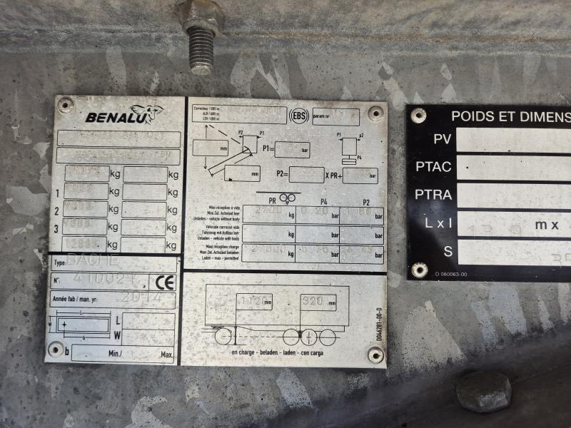 Semi-reboque Benalu Piso móvil de 3 ejes