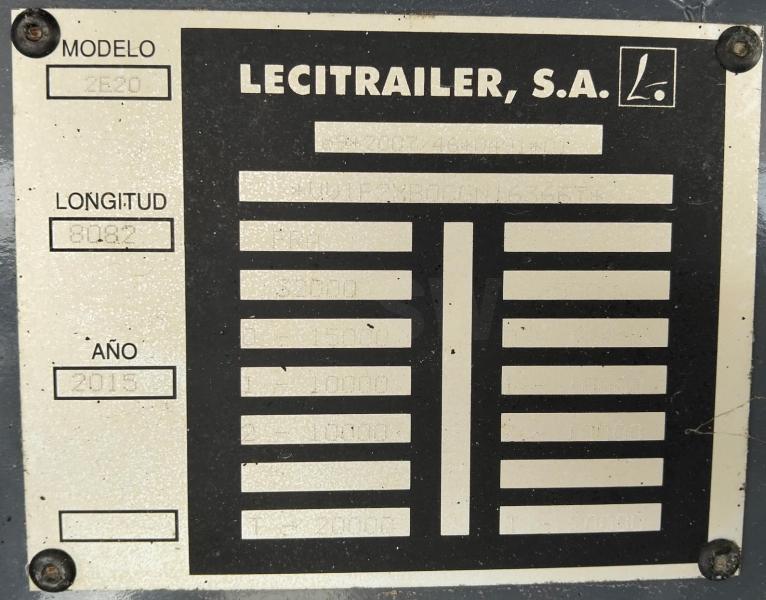 Semi-remorque Lecitrailer LAMBERET Frigo Mono température